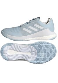 Adidas - Buty do siatkówki adidas Crazyflight W IG3969 niebieskie. Zapięcie: sznurówki. Kolor: niebieski. Materiał: tkanina, syntetyk, guma. Szerokość cholewki: normalna. Sport: siatkówka