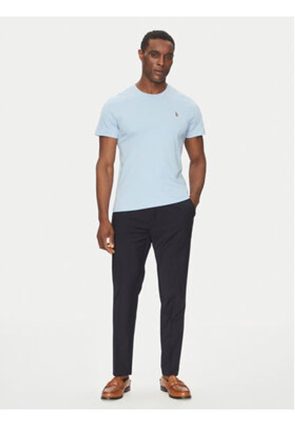 Polo Ralph Lauren T-Shirt Classics 710740727 Błękitny Slim Fit. Typ kołnierza: polo. Kolor: niebieski. Materiał: bawełna