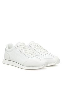 Calvin Klein Sneakersy Low Prof Runn Laceup Mono HM0HM01896 Biały. Kolor: biały. Materiał: skóra #6