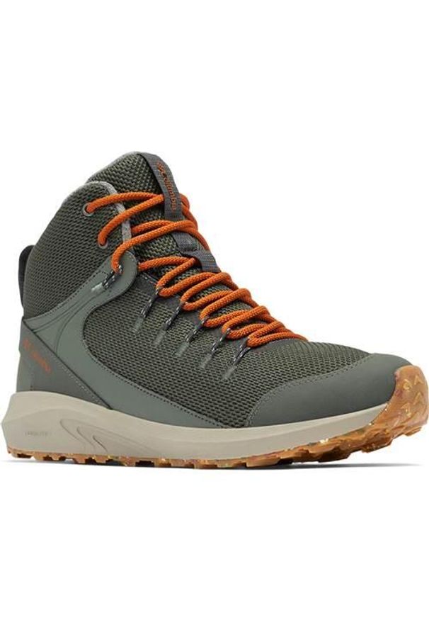 columbia - Buty turystyczne męskie Columbia Trailstorm Mid Waterproof Omni Heat. Wysokość cholewki: za kostkę. Zapięcie: sznurówki. Kolor: wielokolorowy, zielony, żółty, brązowy, pomarańczowy, szary. Materiał: syntetyk, materiał, tkanina, guma. Szerokość cholewki: normalna. Technologia: Omni-Heat (Columbia). Sport: turystyka piesza