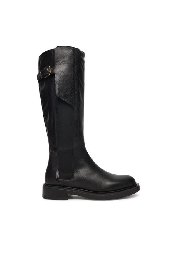 Pollini Kozaki SA26093G0NTK0000 Czarny. Kolor: czarny. Materiał: skóra