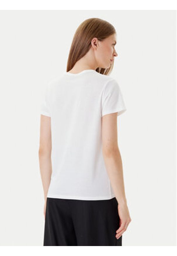 BOSS T-Shirt Eventsa8 50545671 Biały Slim Fit. Kolor: biały. Materiał: bawełna