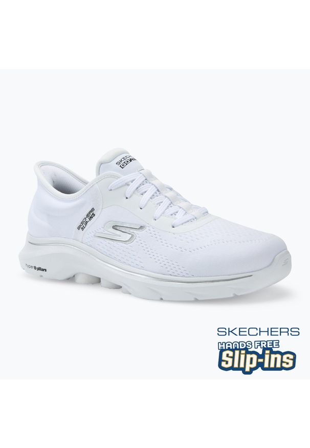 skechers - Buty damskie SKECHERS Go Walk 7 Valin. Kolor: biały. Model: Skechers Sport. Sport: turystyka piesza