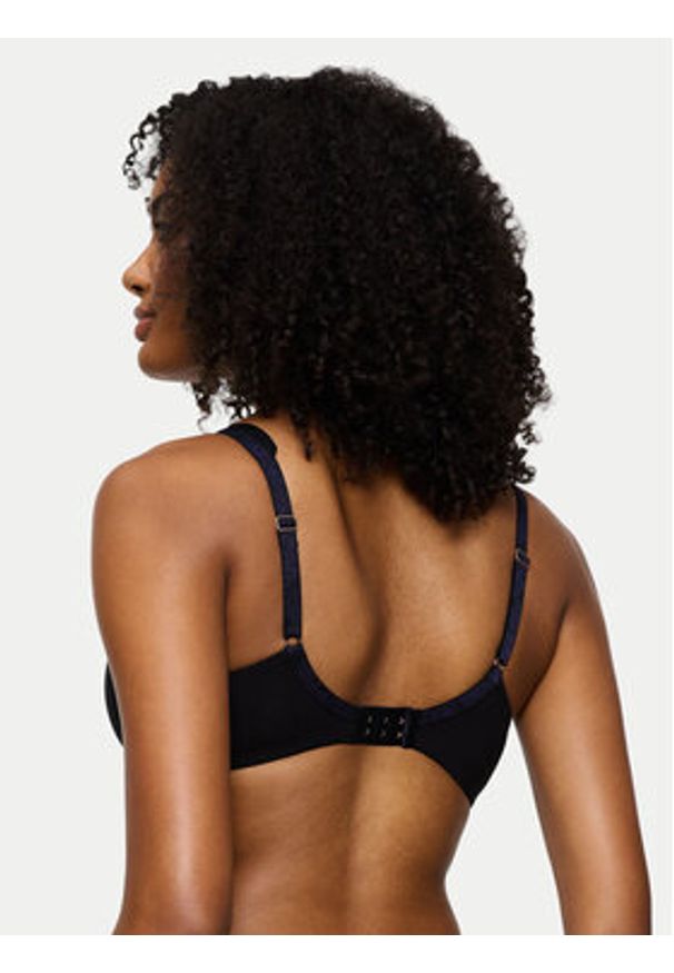 Triumph Biustonosz z fiszbiną Wild Gardenia Florale 10224872 Czarny. Kolor: czarny. Materiał: lyocell