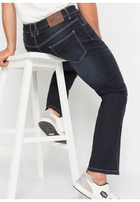 bonprix - Dżinsy ze stretchem Regular Fit Bootcut. Kolor: niebieski