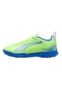 Puma - Buty Piłkarskie Ultra 5 Play Ze Sztuczną Nawierzchnią Dla Dzieci I Niemowląt. Kolor: zielony. Sport: piłka nożna