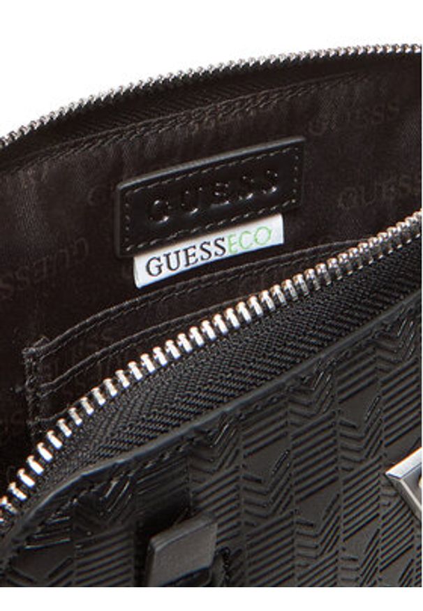 Guess Saszetka HMTODE P5220 Czarny. Kolor: czarny. Materiał: skóra