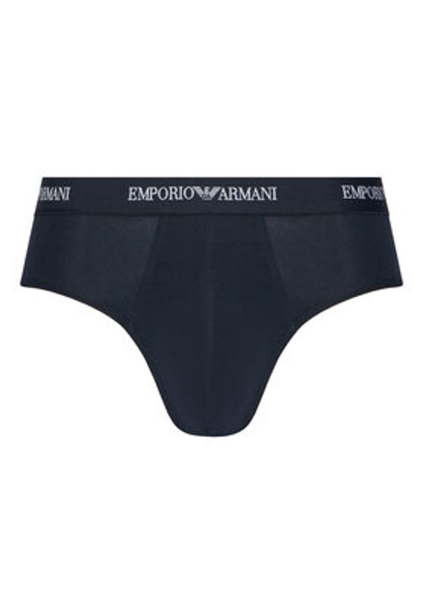 Emporio Armani Underwear Komplet 3 par slipów EM000258 AF14132 MB139 Granatowy. Kolor: niebieski. Materiał: bawełna