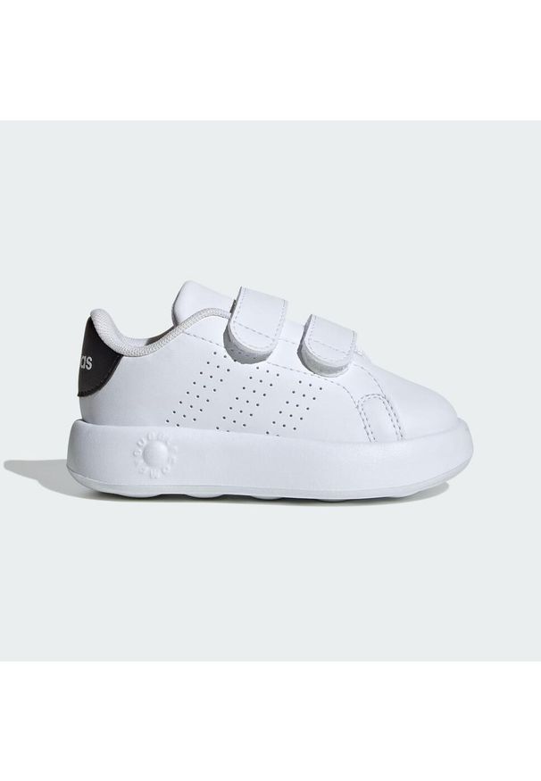 Adidas - Buty Advantage Kids. Kolor: biały. Materiał: materiał. Model: Adidas Advantage. Sport: turystyka piesza