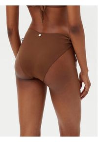 Max Mara Beachwear Dół od bikini Sandra 2516821109 Brązowy. Kolor: brązowy. Materiał: syntetyk