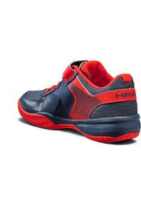 Buty do tenisa dla dzieci Head Sprint Velcro 3.0 Kids. Zapięcie: rzepy. Kolor: czerwony, wielokolorowy, niebieski. Sport: bieganie, tenis
