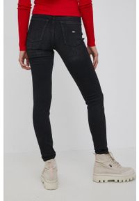 Tommy Jeans jeansy NORA CE173 DW0DW11573.PPYY damskie medium waist. Kolor: czarny #2