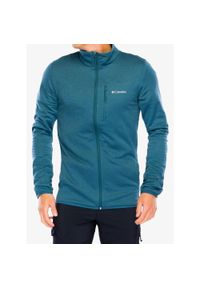 columbia - Bluza bez kaptura męska Columbia Essential Hike Grid Fleece Full Zip. Typ kołnierza: bez kaptura. Kolor: niebieski. Styl: sportowy. Sport: turystyka piesza #1