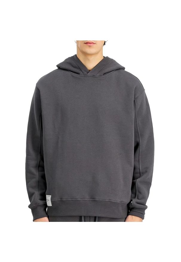 Bluza męska Alpha Industries Studio Edition 156335684 - szara. Typ kołnierza: kaptur. Kolor: szary. Materiał: poliester, bawełna. Styl: klasyczny