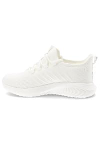 Big-Star - Sneakersy damskie Big Star, cholewka z materiału tekstylnego o oddychającej strukturze elastyczne sznurowanie, białe, UU274056. Okazja: na spacer, na co dzień. Zapięcie: sznurówki. Kolor: biały. Materiał: materiał. Szerokość cholewki: normalna. Sport: turystyka piesza #3