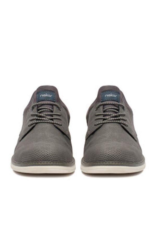 Rieker Półbuty 14450-42 Szary. Kolor: szary. Materiał: materiał