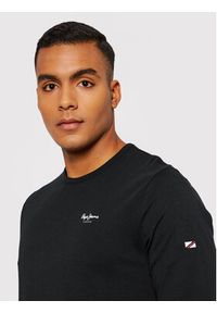 Pepe Jeans Longsleeve Original Basic 2 Long N PM508211 Czarny Slim Fit. Kolor: czarny. Materiał: bawełna. Długość rękawa: długi rękaw #3