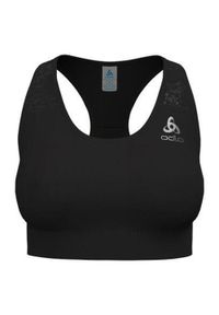 Biustonosz sportowy Odlo Bralette ESSENTIAL PRINT. Kolor: czarny. Wzór: nadruk. Sport: fitness #1