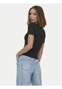 only - ONLY T-Shirt Femke 15369336 Czarny Slim Fit. Kolor: czarny. Materiał: bawełna #6