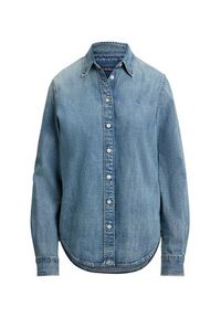 Lauren Ralph Lauren - LAUREN RALPH LAUREN Koszula jeansowa 200P08166001 Niebieski Straight Fit. Kolor: niebieski. Materiał: bawełna #3