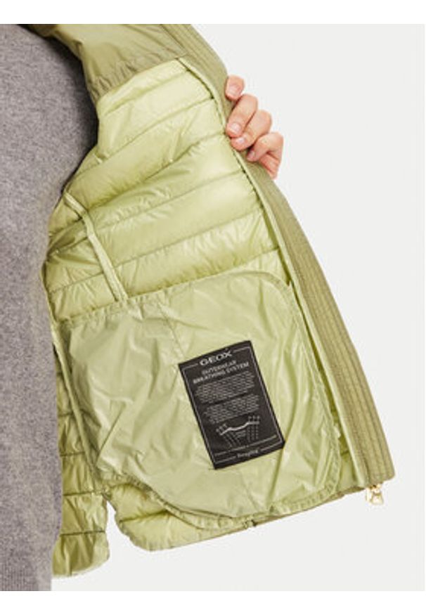 Geox Bezrękawnik Jaysen W5525D T3146 F3275 Zielony Regular Fit. Kolor: zielony. Materiał: syntetyk. Długość rękawa: bez rękawów