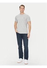 Lacoste T-Shirt TH6709 Szary Regular Fit. Kolor: szary. Materiał: bawełna