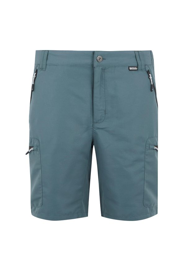 Szorty Regatta Leesville III. Kolor: czarny, niebieski, wielokolorowy. Długość: krótkie. Sport: turystyka piesza