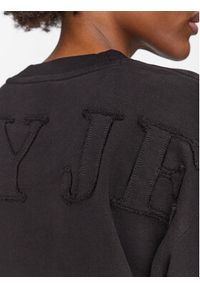 Tommy Jeans Bluza Tonal DW0DW16402 Czarny Cropped Fit. Kolor: czarny. Materiał: bawełna