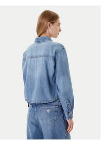 Guess Jeans Koszula W5YH0D D5M86 Niebieski Regular Fit. Kolor: niebieski. Materiał: bawełna #3