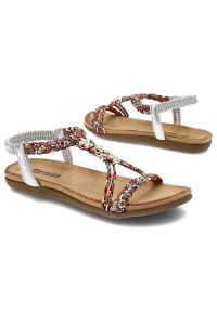 Kolorowe Sandały Artiker Modne Obuwie Damskie. Okazja: na co dzień. Zapięcie: pasek. Wzór: kolorowy. Sezon: lato. Styl: casual #6