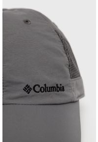 columbia - Columbia czapka kolor szary 1539331-White.Whit. Kolor: szary. Materiał: skóra #3