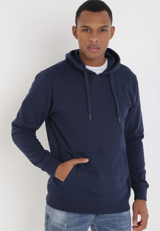 Born2be - Granatowa Bluza Avaguna. Kolor: niebieski. Długość rękawa: długi rękaw. Długość: długie. Styl: sportowy