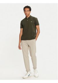 Lacoste Polo PH4012 Zielony Slim Fit. Typ kołnierza: polo. Kolor: zielony. Materiał: bawełna #4