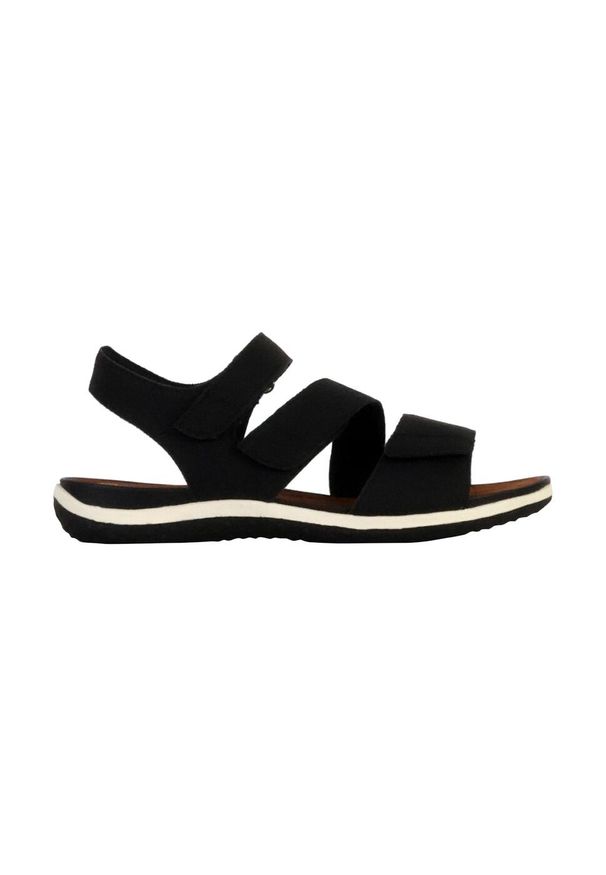 Buty do chodzenia damskie Geox D35R6A000EK. Kolor: czarny. Materiał: syntetyk, materiał. Sport: turystyka piesza