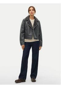 Vero Moda Kurtka z imitacji skóry Hailey 10250405 Szary Regular Fit. Kolor: szary. Materiał: skóra #5