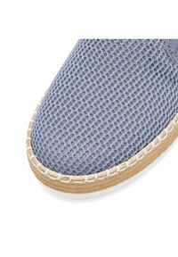 Rieker Espadryle L7873-12 Niebieski. Kolor: niebieski. Materiał: materiał