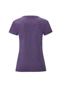 FRUIT OF THE LOOM - Koszulka Damska Iconic Heather T-shirt. Kolor: fioletowy