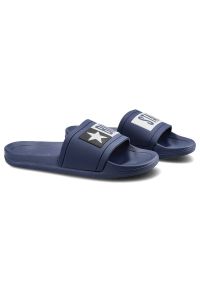 Big-Star - Granatowe Klapki Big Star Damskie Buty Wodoodporne. Okazja: do domu, na plażę. Kolor: niebieski. Wzór: aplikacja. Sezon: lato. Styl: wakacyjny #5