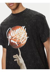 Puma T-Shirt Dylan Exhibit 630475 Czarny Regular Fit. Kolor: czarny. Materiał: bawełna #5