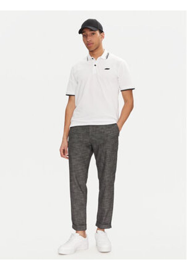 Jack & Jones Polo Pacer 12273303 Biały Regular Fit. Typ kołnierza: polo. Kolor: biały. Materiał: bawełna