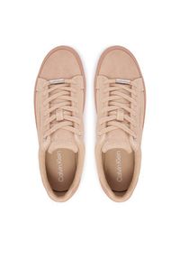 Calvin Klein Sneakersy Lace-Up Sneaker Suede/Wl Ck HW0HW02679 Różowy. Kolor: różowy. Materiał: zamsz, skóra