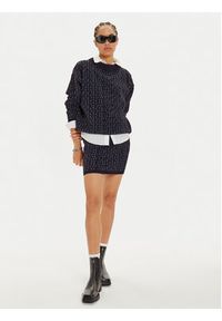 Patrizia Pepe Spódnica mini 2G0986 K210 Granatowy Regular Fit. Kolor: niebieski. Materiał: syntetyk #4