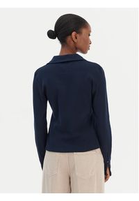 TOMMY HILFIGER - Tommy Hilfiger Bluzka Modern Cody WW0WW47850 Granatowy Slim Fit. Kolor: niebieski. Materiał: bawełna #5