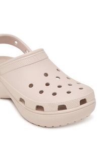 Crocs Klapki Classic Platform Clog 206750 Beżowy. Kolor: beżowy. Obcas: na platformie #4