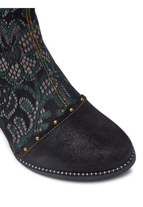 Laura Vita Botki Alcbaneo 160 Khaki. Kolor: brązowy. Materiał: skóra