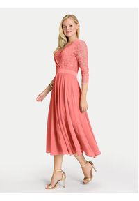 Swing Sukienka koktajlowa 5AE29100 Koralowy Regular Fit. Kolor: pomarańczowy. Materiał: syntetyk. Styl: wizytowy #6