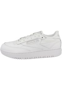 Buty damskie do chodzenia klasyczne Reebok CLUB C DOUBLE. Kolor: biały. Materiał: syntetyk, materiał. Model: Reebok Club. Sport: turystyka piesza