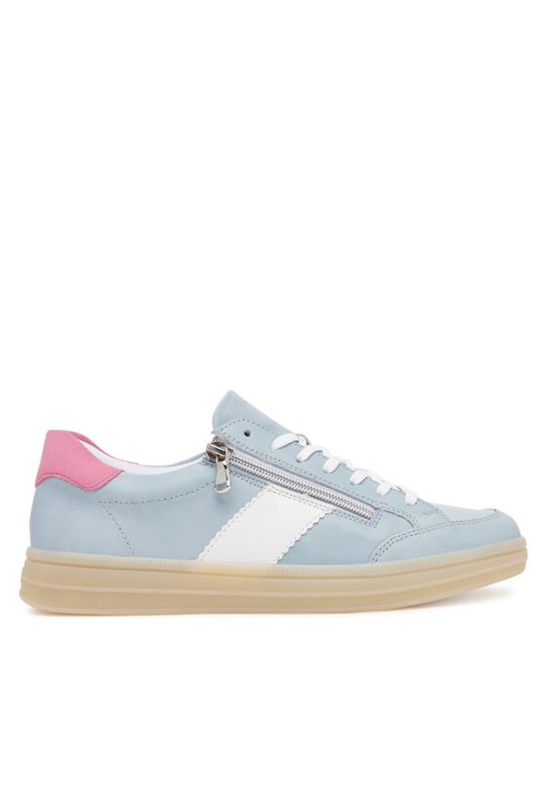 Remonte Sneakersy D2C02-12 Niebieski. Kolor: niebieski. Materiał: skóra