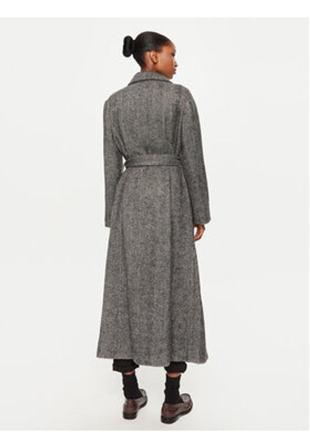 Oui - OUI Płaszcz przejściowy 88952 Szary Regular Fit. Kolor: szary. Materiał: syntetyk