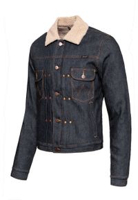 Wrangler - KURTKA ZIMOWA WRANGLER SHERPA DRY W498D1041. Materiał: denim, jeans. Sezon: zima. Styl: klasyczny #5